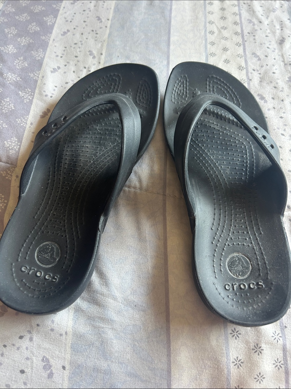 CROCS Black Women's Flip Sandals